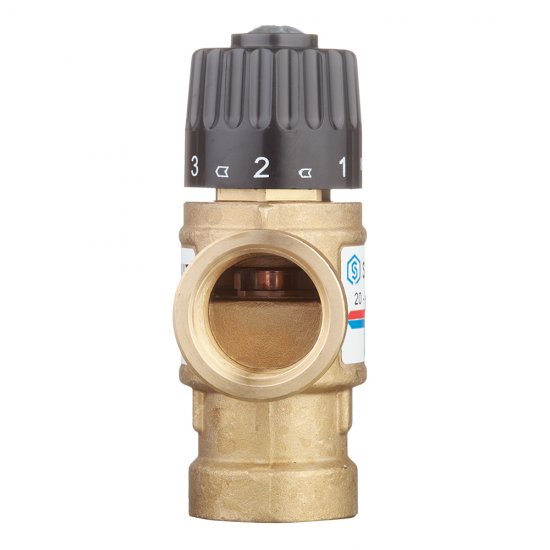 Клапан термостатический Stout подмешивающий 3/4 ВР(г) для отопления и ГВС 20-43 °С KVs 1,6 (SVM-0110-164320)