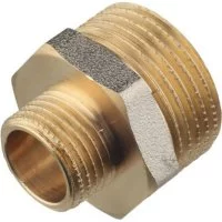 Переходной латунный резьбовой ниппель DOUBLE-LIN LL6050 (3/4x1/2