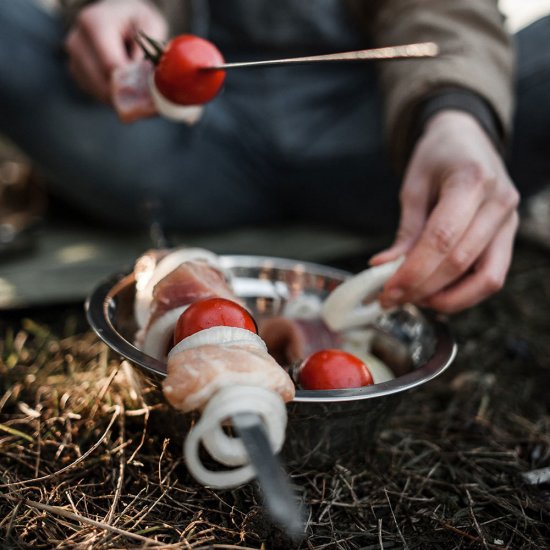 Набор шампуров Hot Pot высококачественная сталь с пищевым покрытием 45 см (6 шт.)