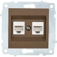 Механизм 2-местной компьютерной розетки OVIVO RJ45