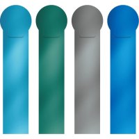 Набор пластиковых закладок ErichKrause Matt Ice Metallic