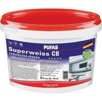 Интерьерная моющаяся морозостойкая краска Pufas SUPERWEISS