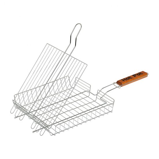 Решетка-гриль универсальная Hot Pot высококачественная сталь с пищевым покрытием 25х25х4 см