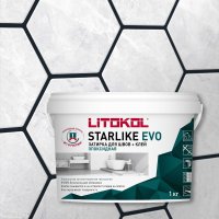 Эпоксидный состав для укладки и затирки мозаики LITOKOL STARLIKE EVO S.145 NERO CARBONIO