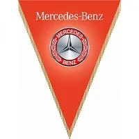 Треугольный автомобильный вымпел SKYWAY Mersedes-Benz