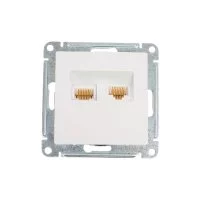 Двухместный механизм компьютерной розетки Systeme Electric AtlasDesign