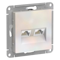 Двухместный механизм компьютерной розетки Systeme Electric AtlasDesign