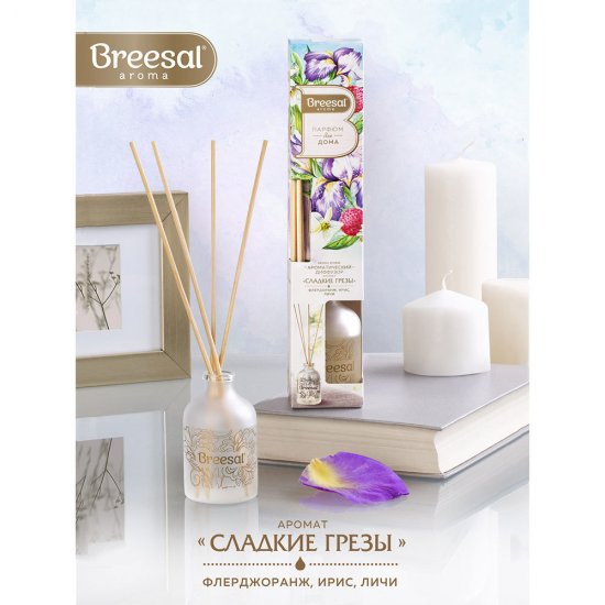 Аромадиффузор с палочками Breesal Aromа Sphere Сладкие грезы 40 мл