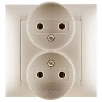 Двойная розетка Simon 1590457-034