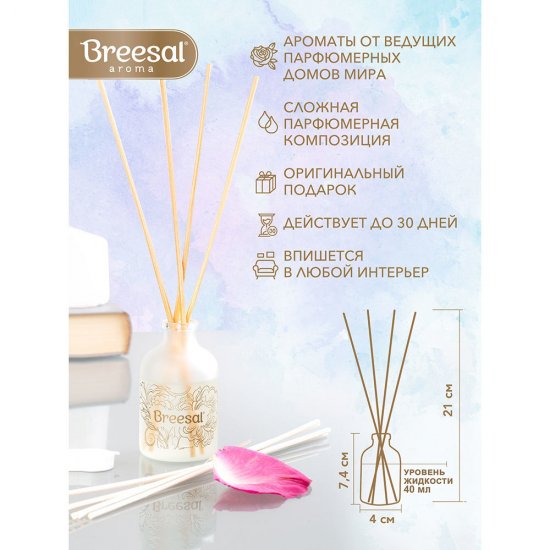 Аромадиффузор с палочками Breesal Aromа Sphere Свежесть чувств 40 мл