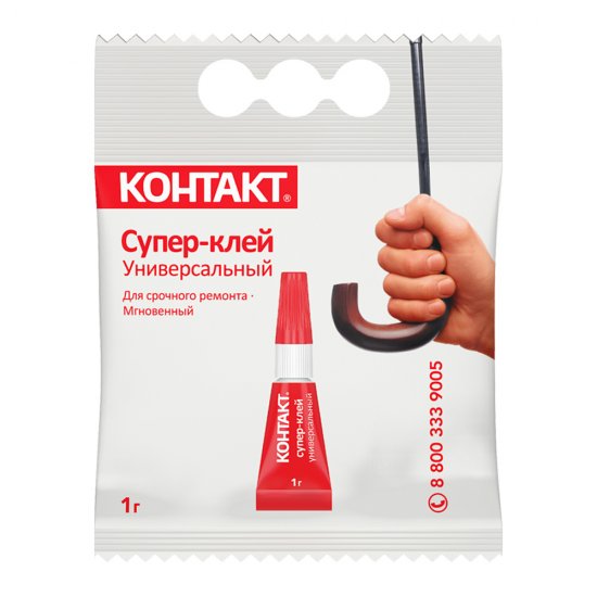 Клей Контакт секундный прозрачный 1 г