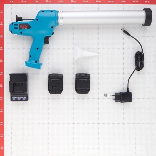 Пистолет для герметика аккумуляторный Toua 7,2 В 1,5 Ач (DCG72-600)