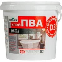 Экстра влагостойкий клей ПВА Ecolux D3