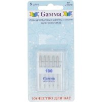 Иглы для бытовых швейных машин для трикотажа Gamma NT №100/16