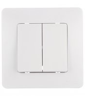 Выключатель Systeme Electric Blanca двухклавишный встраиваемый белый (BLNVS010501)