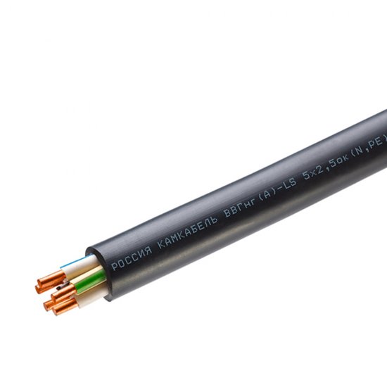 Кабель Камкабель ВВГнг(А)-LS 5х2,5 (100 м)