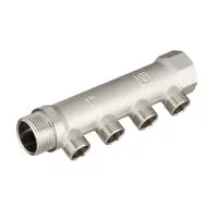 Коллектор Valtec 1 ВР(г) х 4 выхода 1/2 НР(ш) х 1 НР(ш) (VTc.500.N.0604)