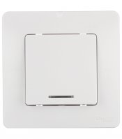 Выключатель Systeme Electric Blanca одноклавишный встраиваемый белый с подсветкой (BLNVS010111)