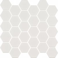 Мозаика Starmosaic Hexagon small белая керамическая 282х272х6 мм матовая
