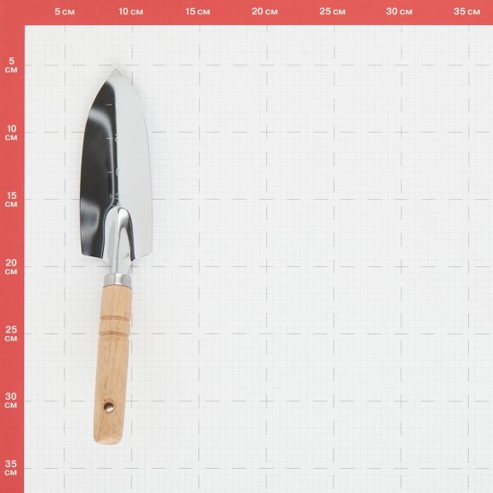 Совок садовый Ваш сад (0532-2) с деревянной ручкой узкий