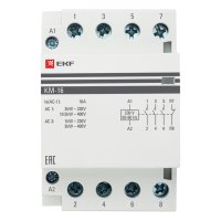 Контактор модульный EKF PROxima (km-3-16-31) 230-400 В 16 А тип AC 4Р