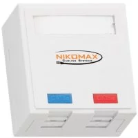 Настенная розетка NIKOMAX NMC-WO2SD2-FT-ST-WT