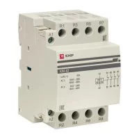 Контактор модульный EKF PROxima (km-3-63-04) 230-400 В 63 А тип AC 4Р