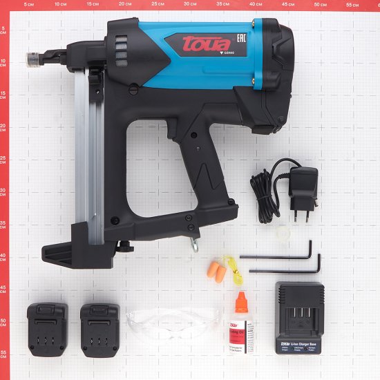 Гвоздезабивной пистолет газовый Toua 7,2В 1,5Ач Li-Ion (GSN40В)