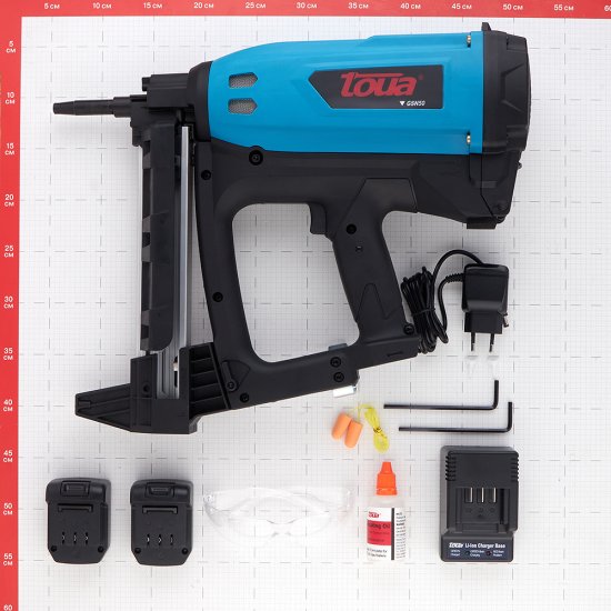 Гвоздезабивной пистолет газовый Toua 7,2В 1,5Ач Li-Ion (GSN50E)