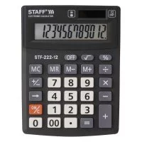 Компактный настольный калькулятор Staff PLUS STF-222