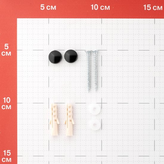 Вешалка для ванной Граф Держалкин 5 крючков на шуруп металл черный (GDK-5-ч)