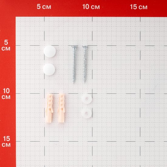 Вешалка для ванной Граф Держалкин 5 крючков на шуруп металл белый (GDK-5-б)