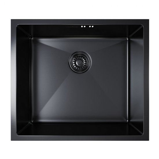 Мойка для кухни Mixline Pro 50х44х20 см врезная с сифоном сталь графит (548569)