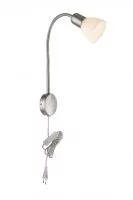 Спот настенный Arte Lamp Falena E14 40 Вт 2 кв.м серебристый/белый IP20 (A3116AP-1SS)