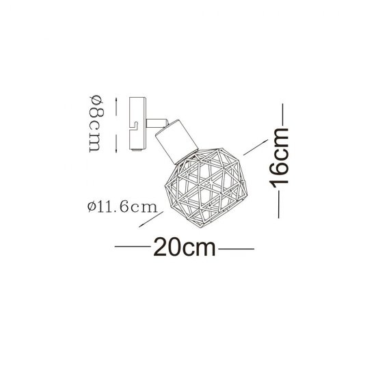 Спот настенный Arte Lamp Sospiro E14 40 Вт 2 кв.м белый IP20 (A6141AP-1WH)