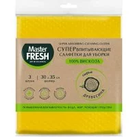 Супервпитывающие салфетки для уборки Master Fresh 218341