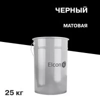 Эмаль антикоррозионная Elcon ОС-12-03 черная матовая 25 кг
