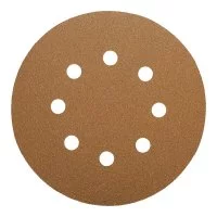 Диск шлифовальный Sunmight Gold d125 мм P80 на липучку бумажная основа (5 шт.)