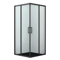 Душевой уголок WasserKraft Dill 61S черный 90х90х200 см квадрат стекло прозрачное 6 мм (61S03)