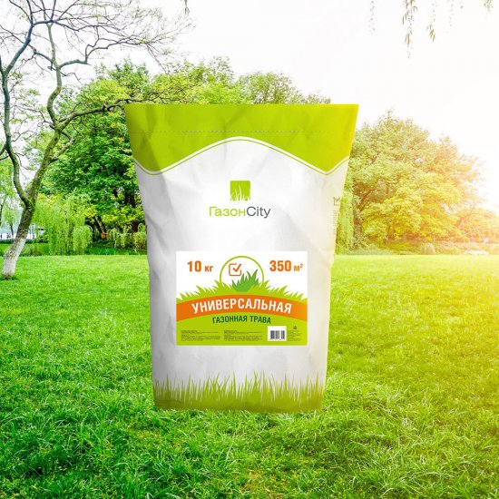 Семена газонной травы Эконом Универсальная трава Газон Сити 10 кг