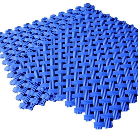 Антискользящее модульное покрытие Sensor Aqua 340х340 мм синее (12 шт.=1,39 кв.м)