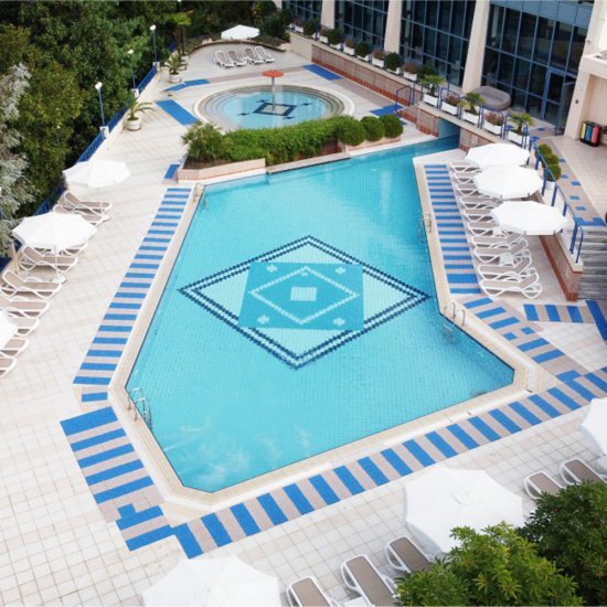 Антискользящее модульное покрытие Sensor Aqua Stone 340х340 мм синее (12 шт.=1,39 кв.м)