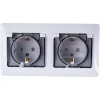 Двухместная розетка Systeme Electric GLOSSA