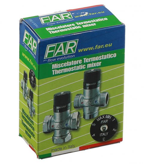 Клапан термостатический Far Termo 1 ВР(г) х 1 ВР(г) х 1 ВР(г) (FA 3950 1)