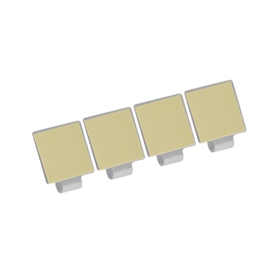 Крючок для ванной Fora одинарный самоклеящийся металл хром (4 шт.) (H44/9080)