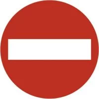 Круглая наклейка SKYWAY STOP кирпич