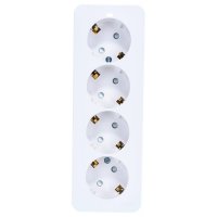 Четверная розетка Systeme Electric BLANCA