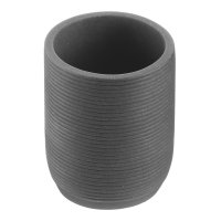 Стакан для ванной Fora Twister Black настольный полирезин черный (FOR-TWR044BL)