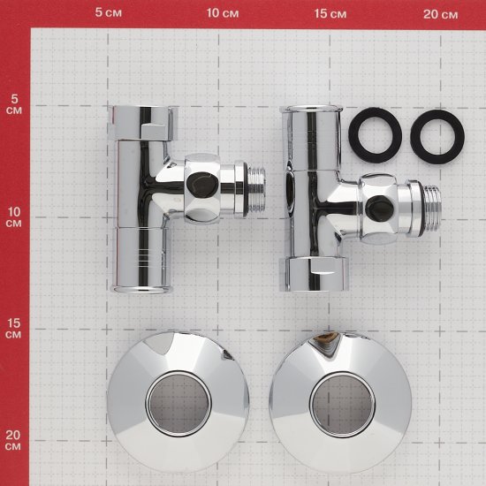 Комплект установочный для полотенцесушителя Лесенка Люкс 2 хром