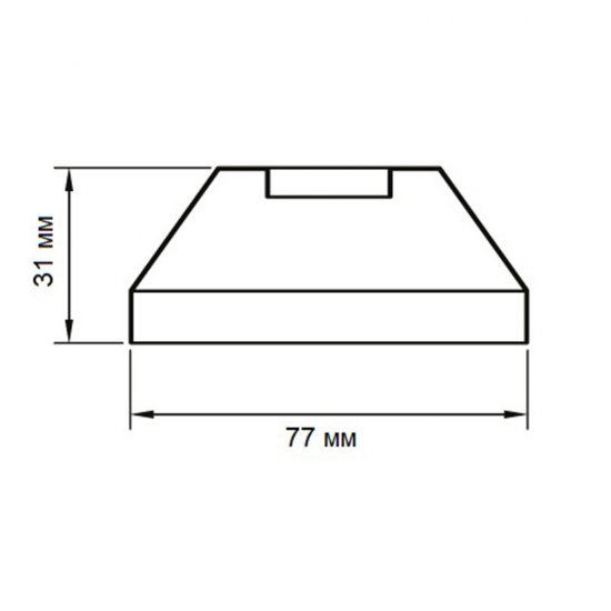 Отражатель декоративный для полотенцесушителя 3/4 d77 мм высокий хром